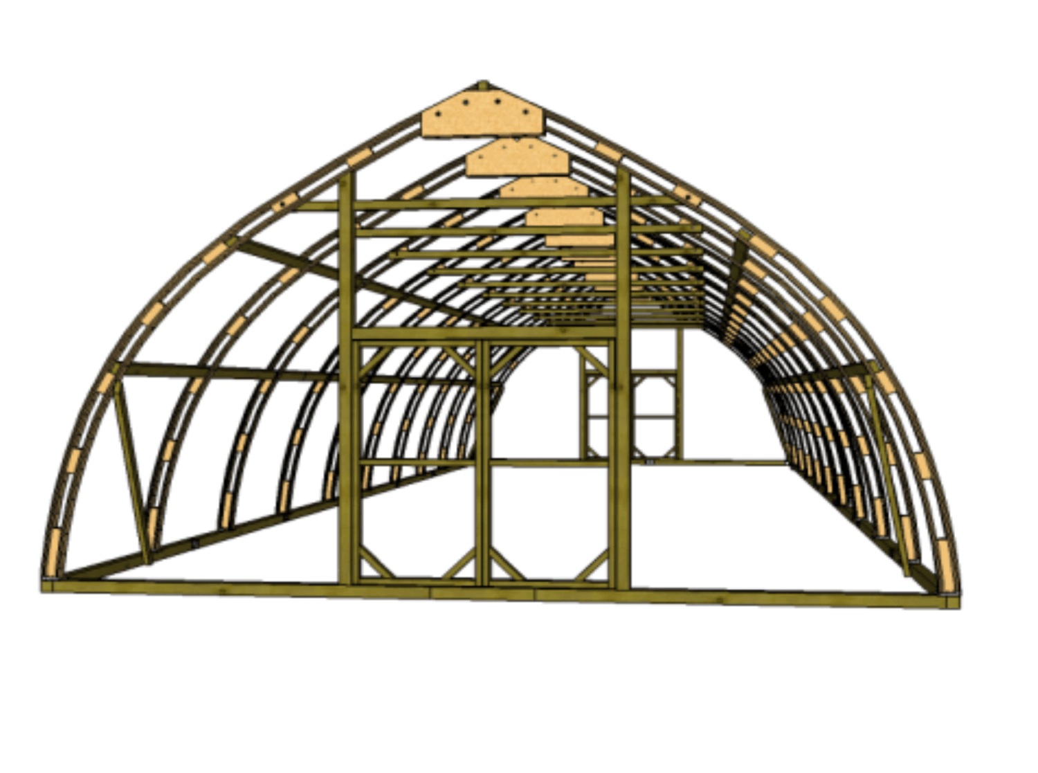 Resilient frame of greenhouse