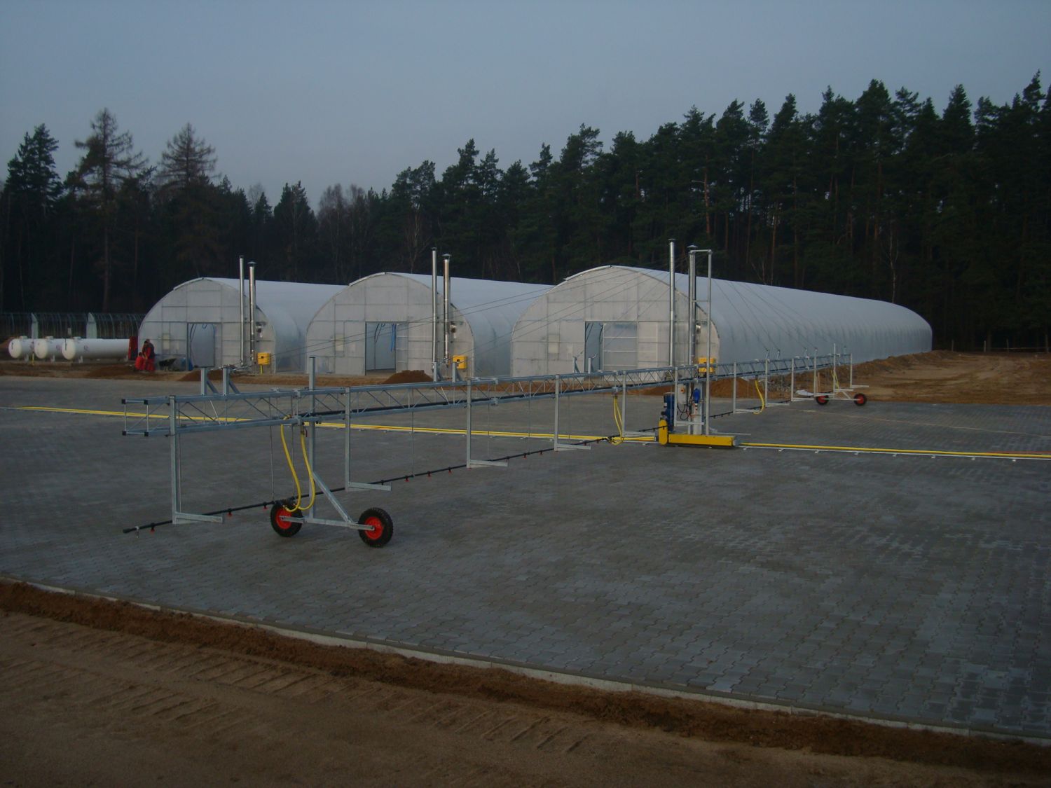 Finished exterior of Greenhouse Agro Tunnel