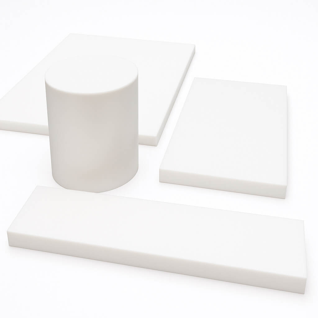 White PET plastic
