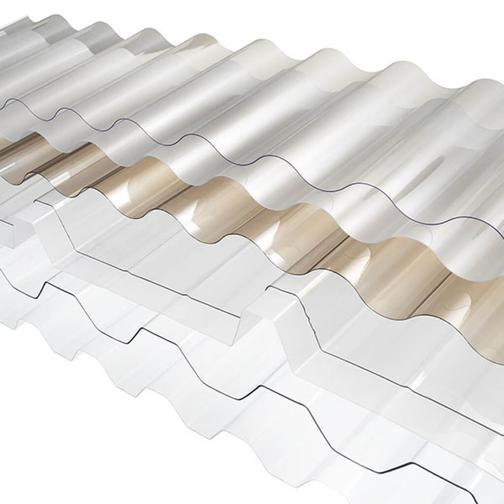 Wavy and trapozoid PC plastic
