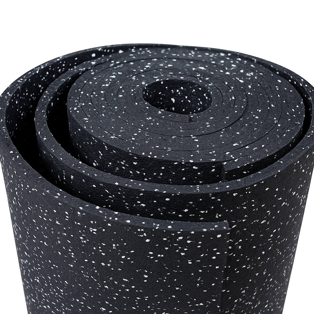 Black rubber flooring roll